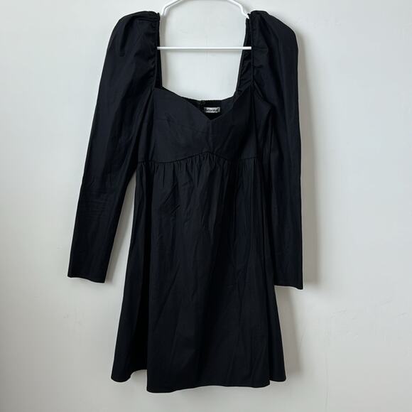 Reformation Kenzi Black Mini Dress Size: 10 - Picture 2 of 5